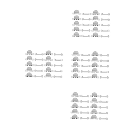 SOLUSTRE 40 Sets Hook and Eye Closure for Trousers Garment Accessories for Sewing Crafts Strong and Sturdy Fasteners for Jeans Skirts and More