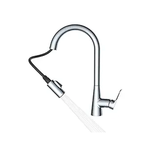 DELTA FAUCET Pull-Down Sprayer Kitchen Faucet I Multi-Function Spray Head I Sink Tap with 360 degree Spout Rotation for Kitchen I 91355 (Polished Chrome))