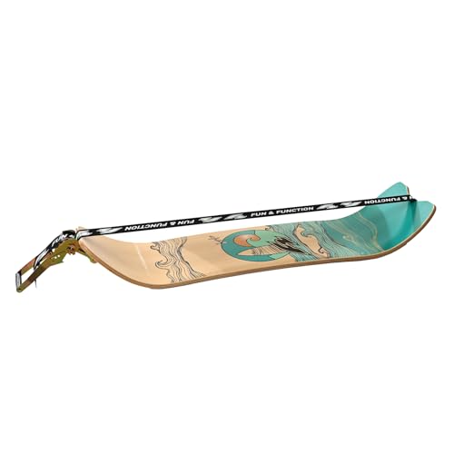 F2 Balance Board Surfline Board Slackline Training 105x27,5cm Neues Modell - Gleichgewichts Trainer für Kinder und Erwachsene, Balance Board Zubehör für Yoga, Faszien, Koordination & Fitnesstraining