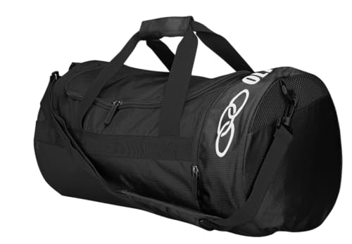 Bolsa de academia Olympikus SM Esportiva Dia a Dia preto/branco média
