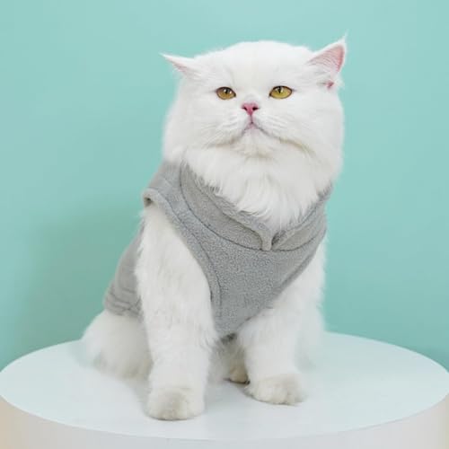 TenaLucy 2 Stücke Fleece-Weste mit Ring für die Leine, Hundepullover fur Kleine Katzen und Hunde, Warme und Weiche Hundepullover, Fleecepullover fur Kleine Katzen unds Hunde, für Welpen kleine (S)