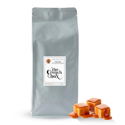 The Crunch Box Ready to Eat Gourmet Caramel Popcorn Family Pack 1kg | Perfect For Movie Nights, Parties, Family Gatherings & Evening Snacks