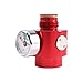 ZCTCL New Paintball Inner Thread,CO2 Cylinder Tank,On/Off Valve with 1500Psi Gauge,G1/2-14 (red)