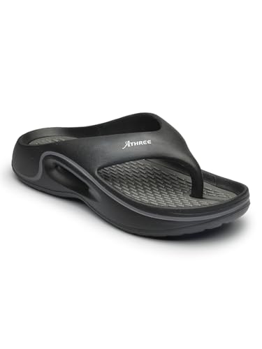 Image of ATHREE Slippers for Man Chappal Daily use Casual Slipper for Mens | Flip Flops for Men | Stylish Gents Sleeper Lightweight & Comfortable Pack of 1
