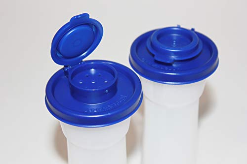 Tupperware Large Hourglass Salt and Pepper Shakers, Tokyo Blue - Thumbnail 2