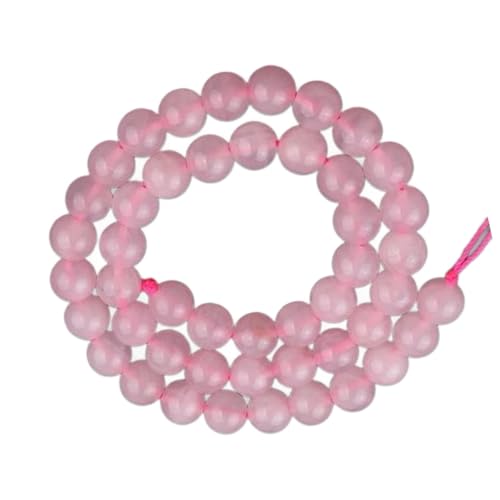 Natural Rose Crystals Round Beads for Jewelry Making and Handcraft Accessories Handmade Crystals Bead Accessories