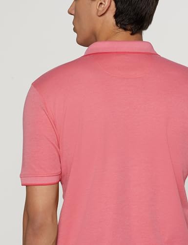 Image of Peter England Men's Premium Branded Regular Fit Half Sleeve Polo T-Shirt | Cotton Rich | Birds Eye Interlock Weave| No Pocket