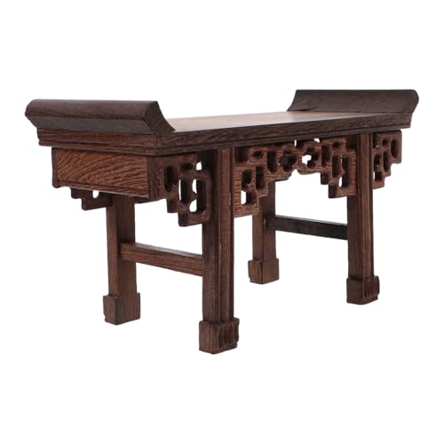 Table d'autel en bois d'aile de poulet artisanale pour statue Bouddha - 2