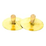 FUTUREORYY 2Stücke Fingerzimbel aus Kupfer Handbecken für Bühne und Bauchtanz für Anleitung Fördert Musikalische Alphabetisierung und Rhythmisches Spiel