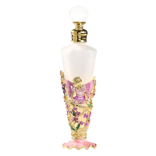 Joyeee 25ml Vintage Perfume Bottle, Angel Girl Design Exquisite Hand-Painted