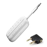 SONRU Transmetteur Récepteur Bluetooth 5,3 pour TV, 2 en 1 Émetteur et Récepteur Adaptateur, Dual Link Aptx Faible Latence, Audio RCA 3.5mm Jack pour TV/Smartphone vers Casque Bluetooth/Enceinte/Avion