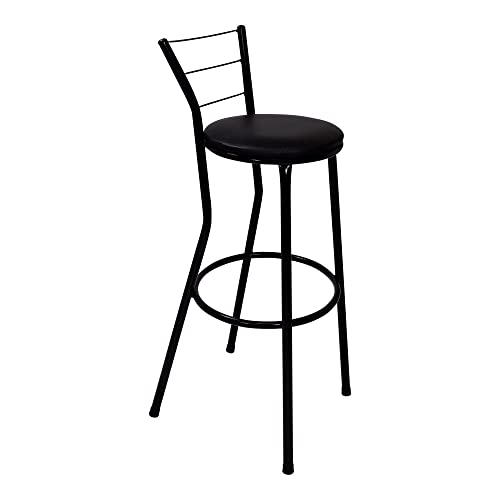 Kit 2 Banquetas Alta Desing Bistrô Com Encosto Flex Acabamento Pintura Epóxi Cozinha Americana Area