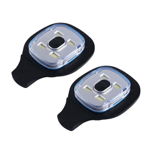 Luz LED para sombrero, paquete de 2 linternas recargables por USB, 3 modos de brillo, impermeable, manos libres, luz de repuesto para correr, caminar, hombres, mujeres, niños, camping