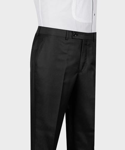 TSxuelian Slim Fit Men's Two Pieces One Button Suit Black Jacket & Pants Tuxedos Stylish Prom Wedding Dinner Formal Men Suits3