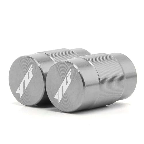 Ventileinsatzkappen Motorrad Zubehör CNC Aluminium Rad Reifen Ventil Kappen Abdeckung Für Yamaha YZF R1 R3 R6 R25 R125 YZFR3 YZF(Grey)