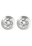 JETTE Damen-Ohrstecker 925er Silber rhodiniert 2 Zirkonia One Size Silber 86505657