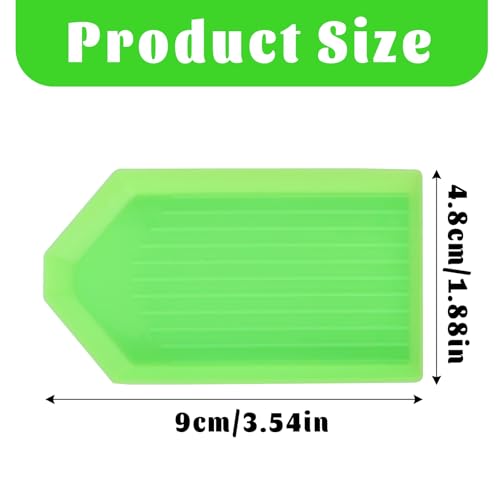 Image of 20 Pack Green Diamond Painting Trays - Diamond Art Tool Accessories for 5D DIY Diamond Painting Kits
