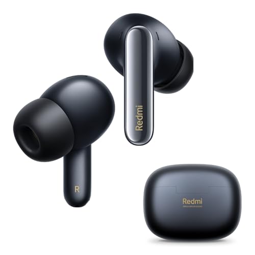 XIAOMI Redmi Buds 6 Pro – Écouteurs Bluetooth Intra-Auriculaires, ANC 55dB, Audio dimensionnel, Hi-Res/LDAC, 9.5h+36h autonomie, IP54, Triple Haut-Parleur, Noir