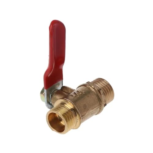 Válvula de bola de latón de 1/4" con rosca macho BSP G2AB para tuberías de agua