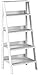 Walker Edison Sophia Modern 4 Shelf Ladder Bookcase , 55 Inch, White