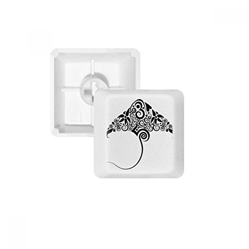 Keycaps PBT pour clavier mécanique blanc oem vierge motif animal skate