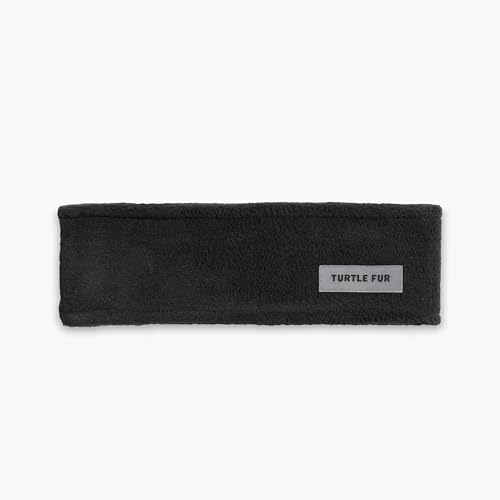 Turtle Fur Double-Layer Headband, Chelonia 150 Fleece, Black