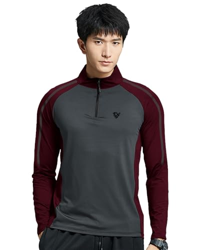 Image of EYEBOGLER Men Polo Neck Solid Full Sleeve Regular Fit T-Shirt