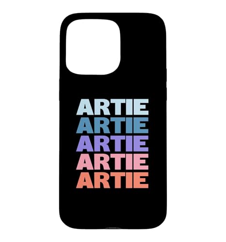 Funny Modern Repeated Text Design Artie �X�}�z�P�[�X iPhone 15 Pro Max �p