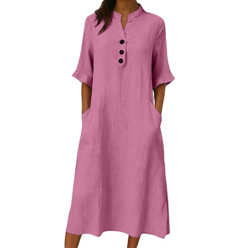 Robe d'été légère et confortable en coton fluide pour femme active
