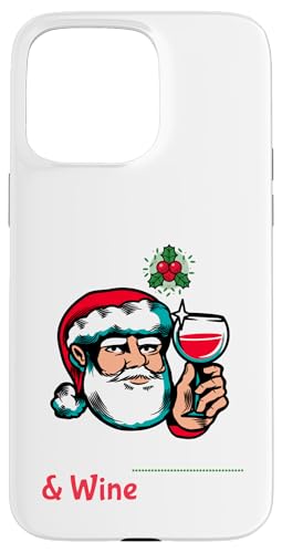 A Litttle Mistletoe & Wine is Fine �t�@�j�[�T���^�N���[�X �X�}�z�P�[�X iPhone 15 Pro Max �p