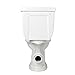 Signature Hardware 393188 Kennard Dual-Flush European Rear Outlet Skirted Toilet - Two-Piece - Elongated