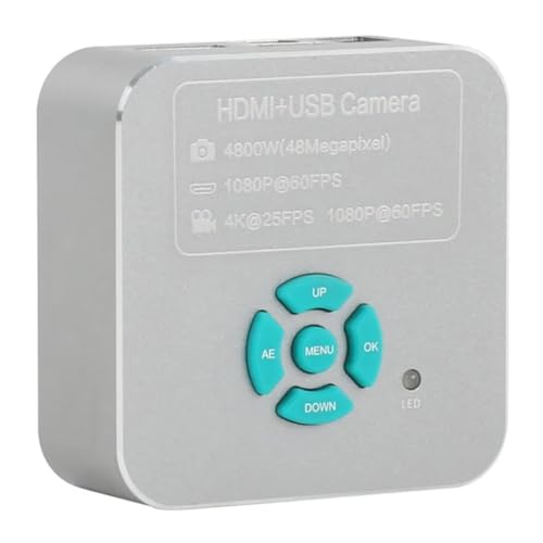 顕微鏡キット 1080P 2K 4K 48MP 20MP 産業用デジタル電子ビデオ顕微鏡カメラ実体顕微鏡用 顕微鏡レンズアダプター (Color : 48MP 4K 2K USB B)
