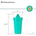 Re-Play Spill-Proof Sippy Cups - Reusable 10 Oz Set of 3, Dishwasher & Microwave Safe, Made in USA, Mermaid