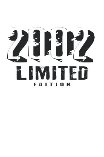 Limited Edition 2002 Geburtstag Notizbuch (liniert)