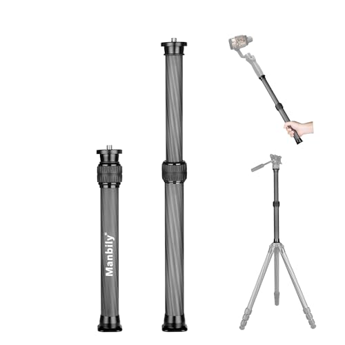 Barra de extensión de columna central Manbily de 28 mm para evitar vibraciones en trípodes