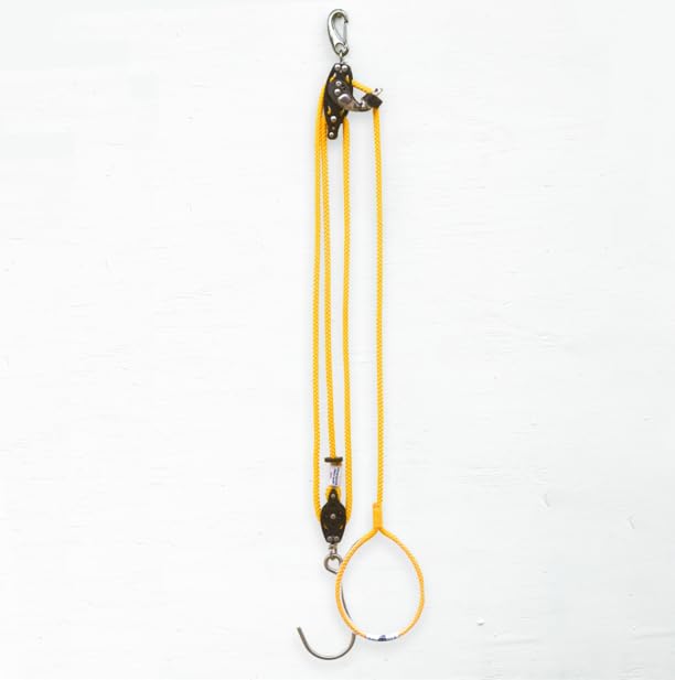 EquiJack Heavy Haynet Winch, Original Horse Hay Net Pulley System (Saffron (Yellow))