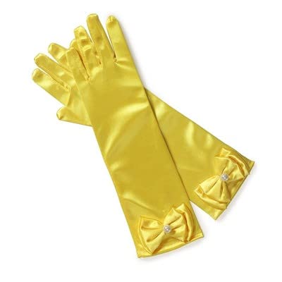 L-Peach Kids Satin Bowknot Formal Gloves Girl's Princess Costume Gloves for Bride Party Halloween Christmas Cosplay - Image 4