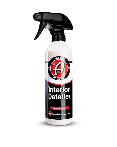 Adam's Polishes Interior Detailer 16 fl. oz (Sweet Pea) - Total Car Interior Cleaner, Protectant & Dressing | All Purpose Cleaner & Leather Conditioner | Vinyl, Dashboard, Screen, Seat Cleaner & More