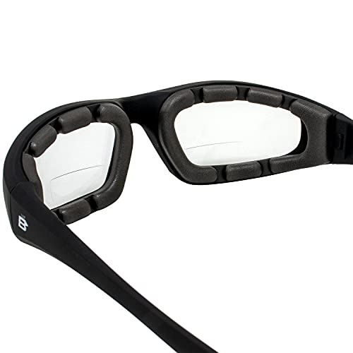 Birdz Eyewear Oriole Bifocal Safety Sunglasses 2 Pairs Black Frames 1.75x with Clear & Smoke Lenses Carry Bag4