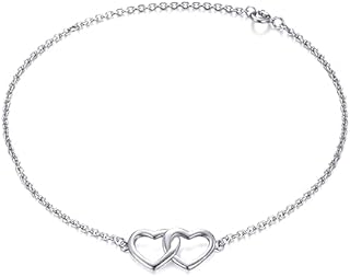 Philip Jones Sterling Silver Heart Link Bracelet