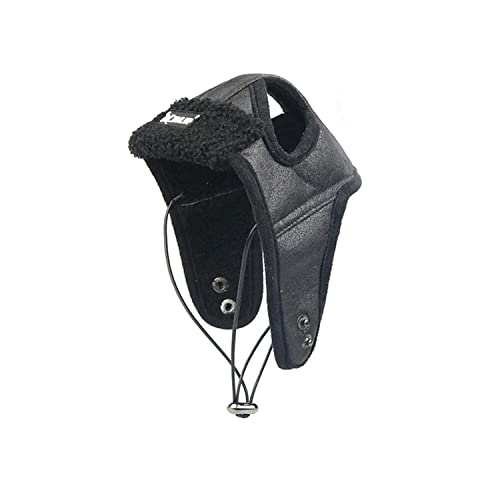 NashaFeiLi Chapeau de pilote rétro pour animal domestique, avec trous pour les oreilles pour chihuahua, chiot, yorkshire et chien de petite, moyenne et grande taille (XXL, noir) Cover