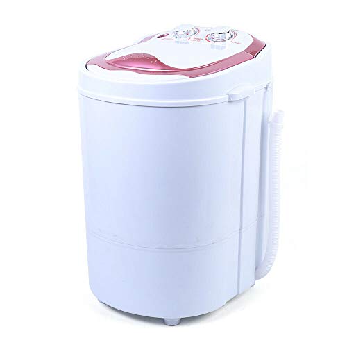 6kg 240W 54x35x34cm Tragbar Kleine Waschmaschine Waschautomat Zuhause Washing Machine,mit Dehydration/Wasch Schlafsaal/Home (Rose)