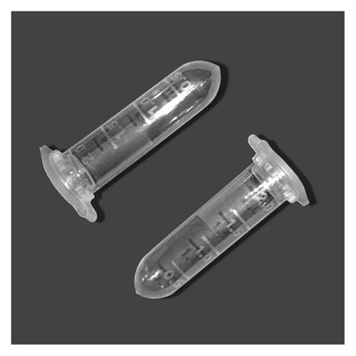 Tube à centrifuger plastique de 2 ml à fond rond avec graduation claire pour consommables