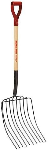 Ames Welded Tine 10-Tine Ensilage Fork, 30-inch D-Grip Handle