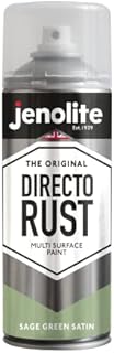 JENOLITE Directorust Hunter Green Satin | Multi Surface Spray Paint | For Use On Wood, Metal, Plastic, Ceramic & Rusted Surfaces | 400ml | RAL 6028