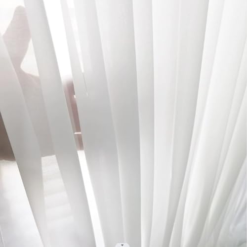 Rideau de porte française transparent 90x250cm salon - 5