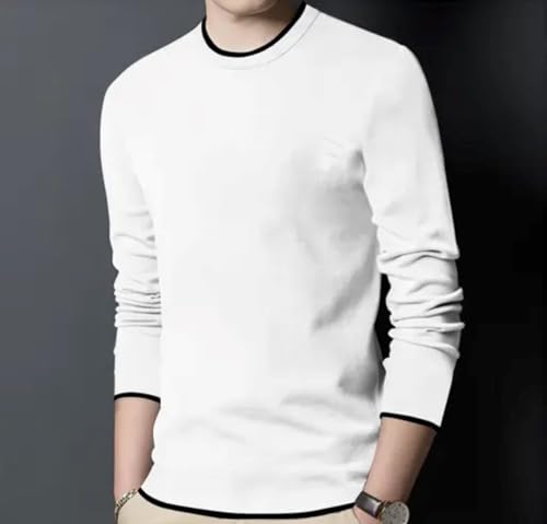 Image of Diaz Men Full Sleeve Cotton T Shirt | 100% Pure Cotton Solid Round Neck Tee| Regular Fit Comfortable Soft Fabric T Shirt |Casual Wear, Office Wear, Gym Wear, Travel & College Outfit-Pack of 1