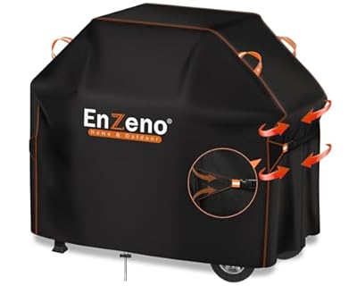 Enzeno Grill Cover for Outdoor Grill Waterproof, BBQ Gas Cover Heavy Duty, Anti-UV Fade Resistant Material, Tear Resistant Barbecue 58L x 24Wx 48H inch