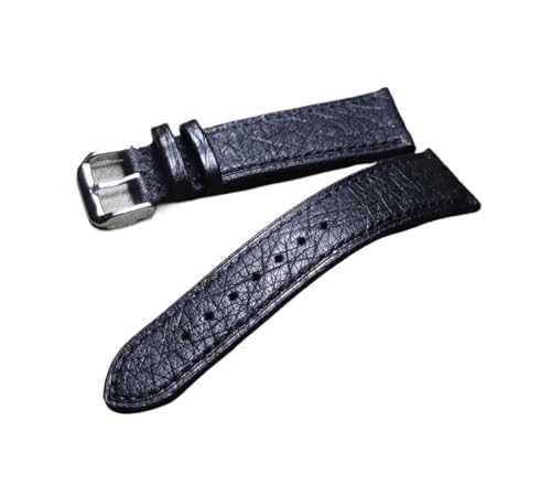 Correa de reloj de cuero retro hecha a mano para modelos de 18mm a 22mm