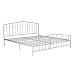 Novogratz Bushwick Metal Bed, King, White